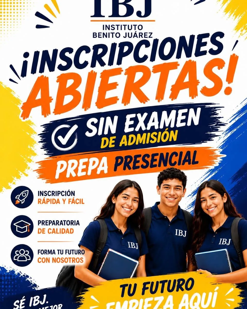 Promoción de inscripciones abiertas en Instituto Benito Juárez