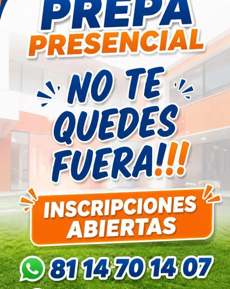 Inscripciones abiertas prepa presencial